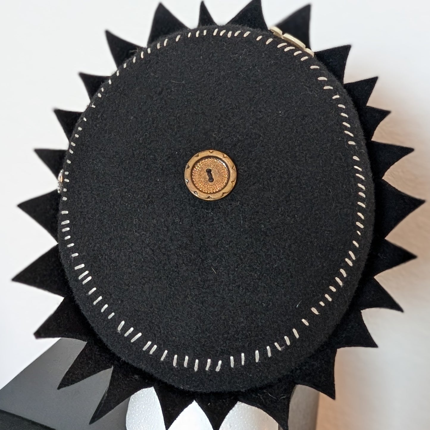 Whoopee Cap - Black / Frankenstein Stitch