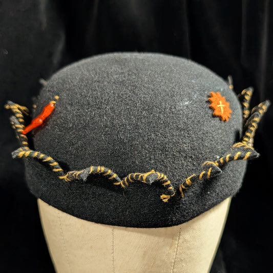 Whoopee Cap - Black / Gold Whip - Western