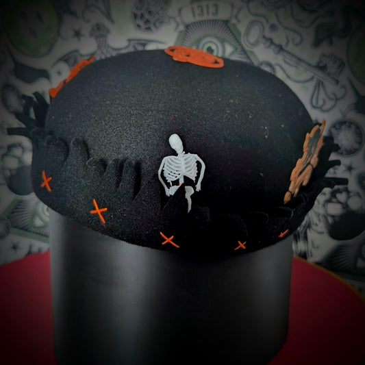 Whoopee Cap - Black/Orange X