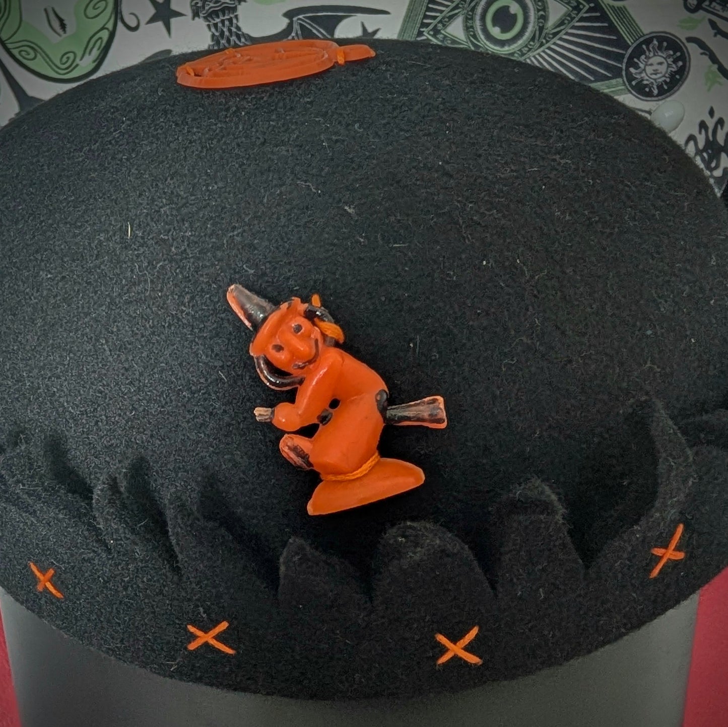 Whoopee Cap - Black/Orange X