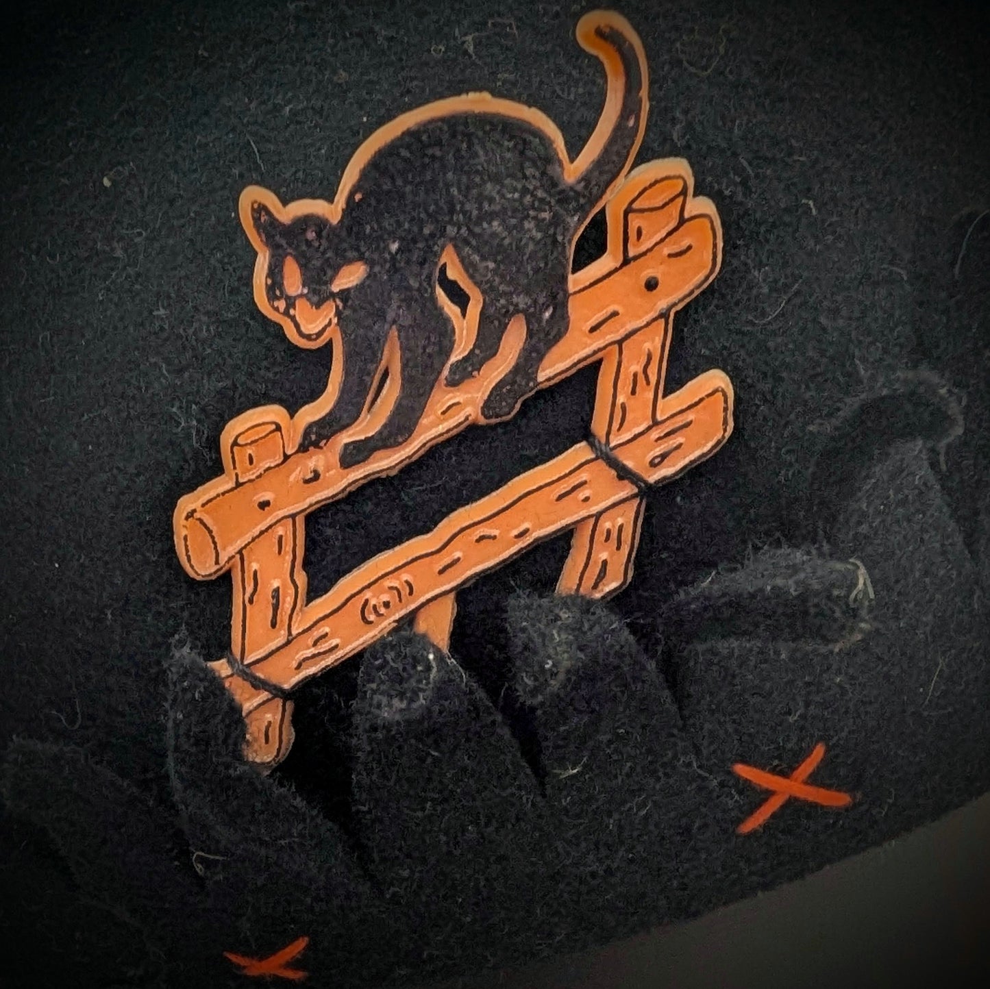Whoopee Cap - Black/Orange X