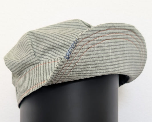 Engineer Cap - Green Hickory Stripe