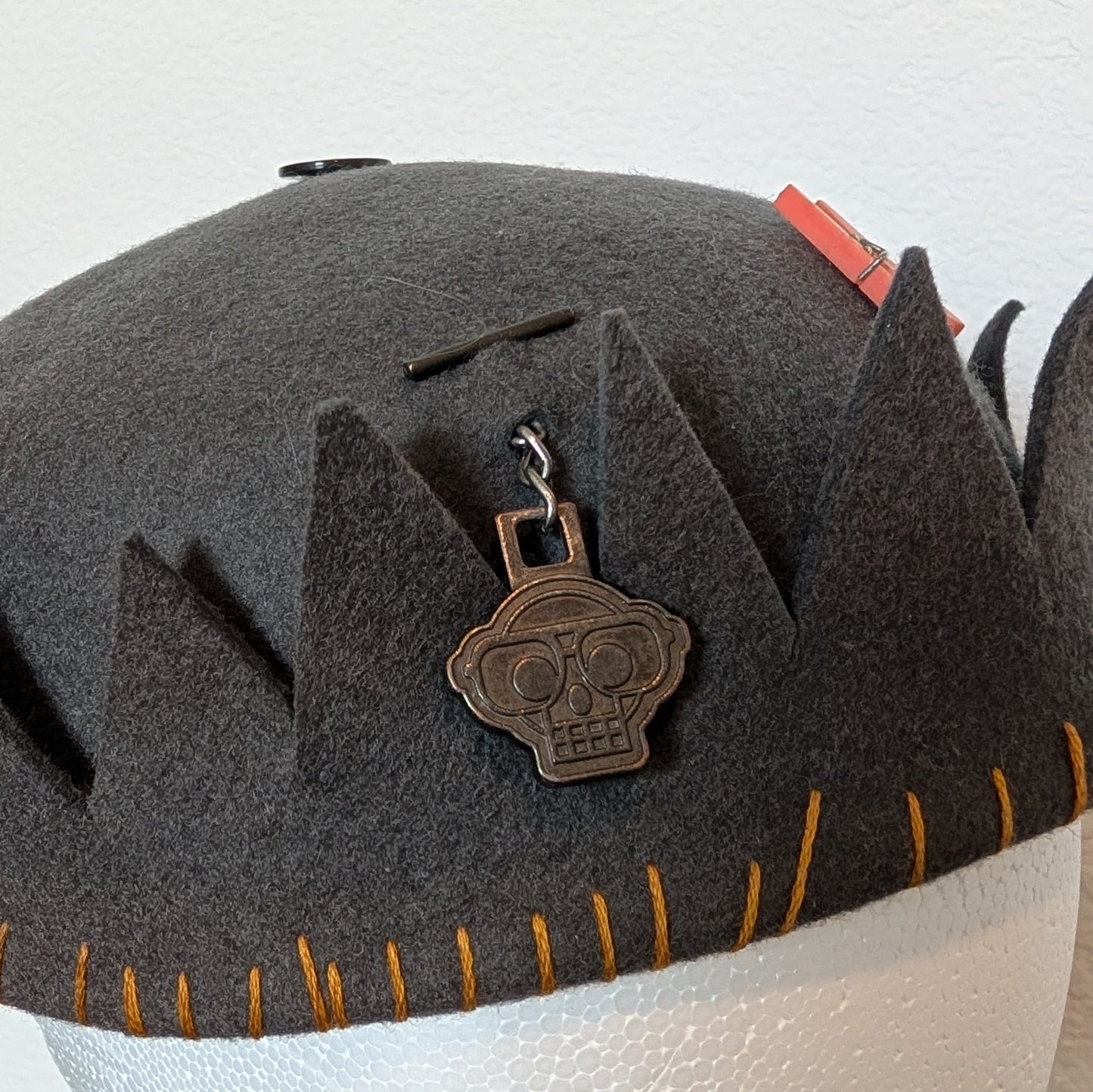 Whoopee Cap - Grey / Gold Whip