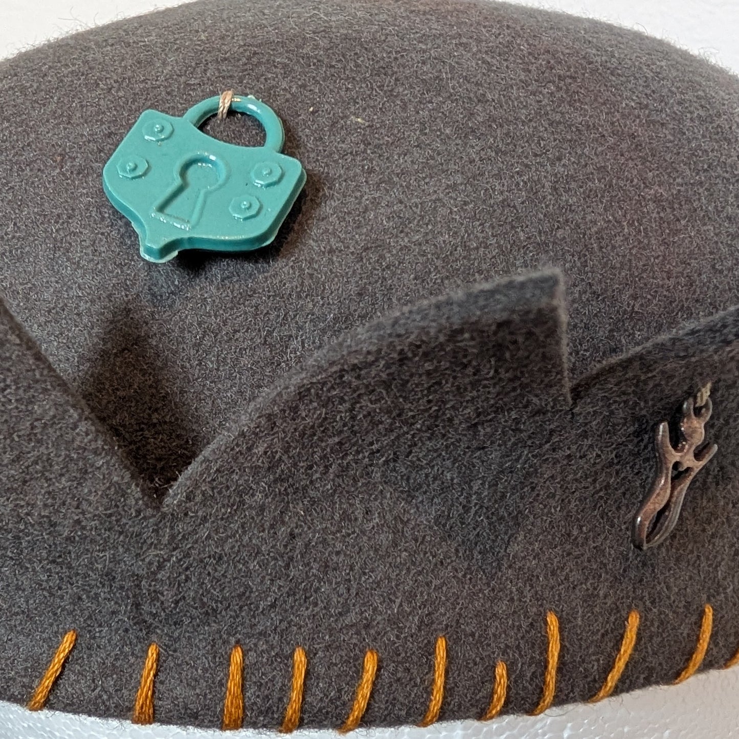 Whoopee Cap - Grey / Gold Whip