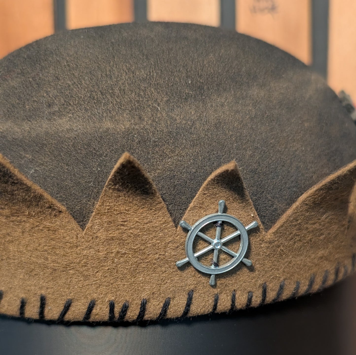 Whoopee Cap - Two-Tone Black/Brown