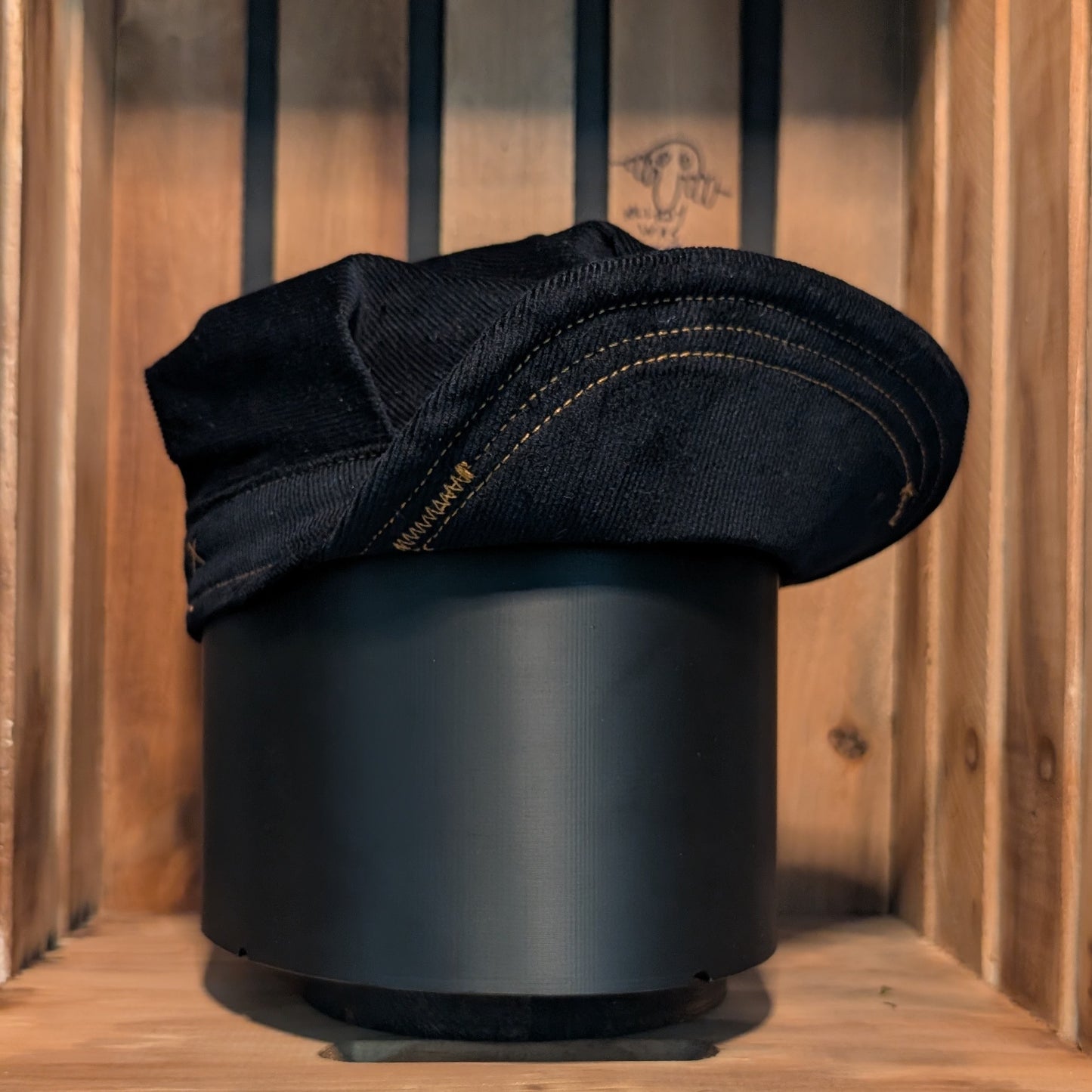 Engineer Cap - Black Corduroy