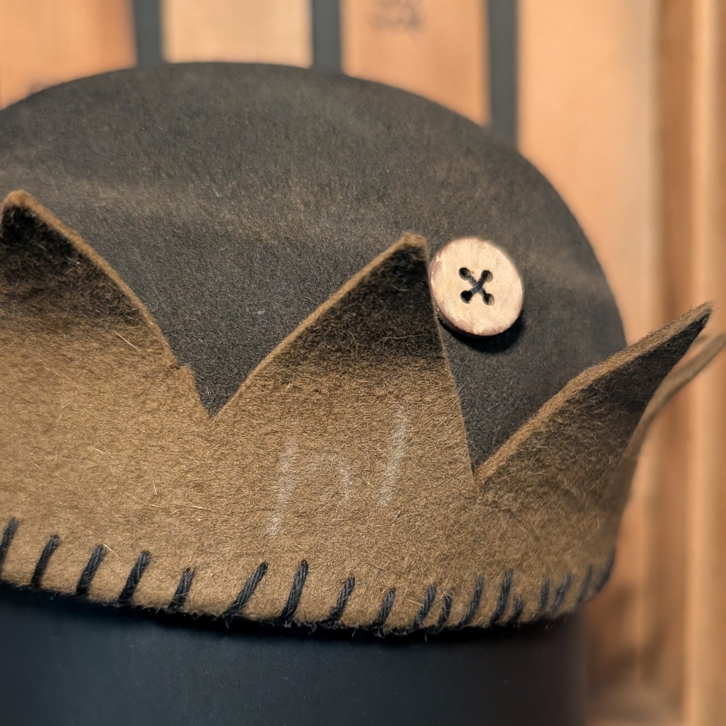 Whoopee Cap - Two-Tone Black/Brown