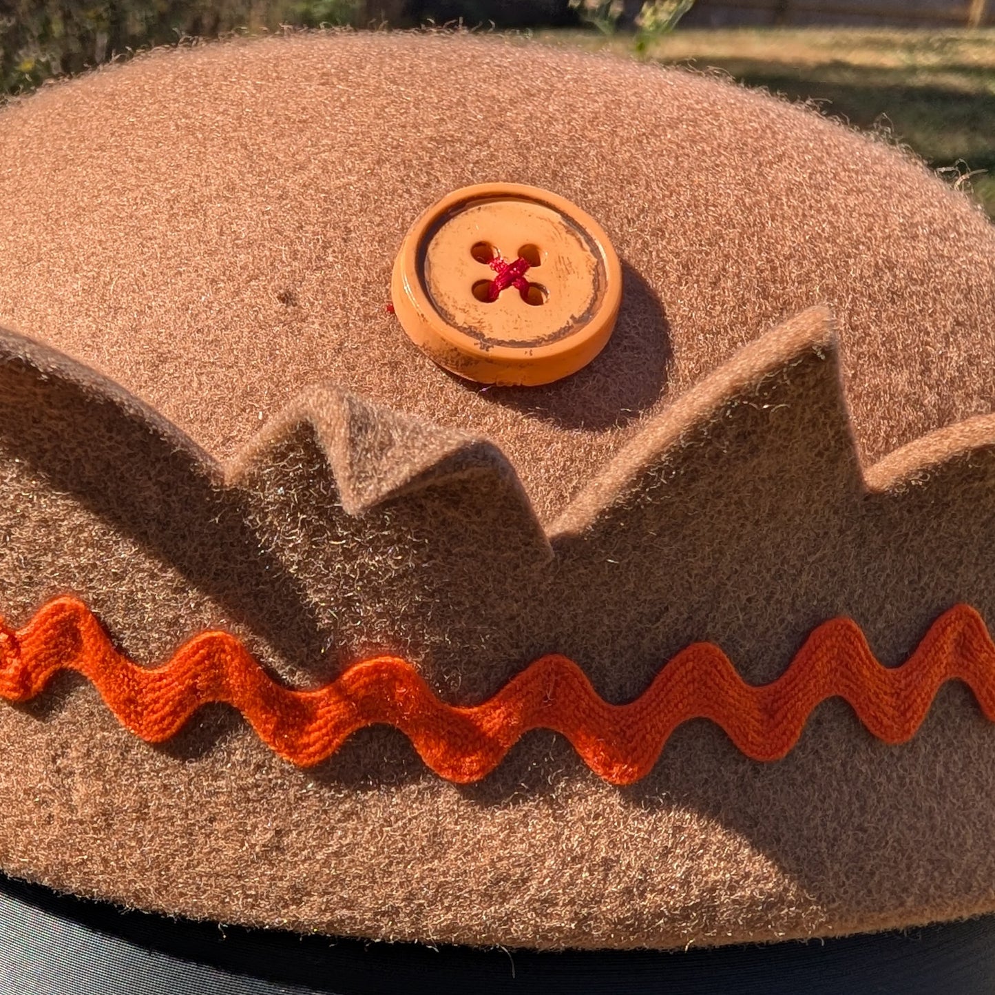 Whoopee Cap - Tan/Orange