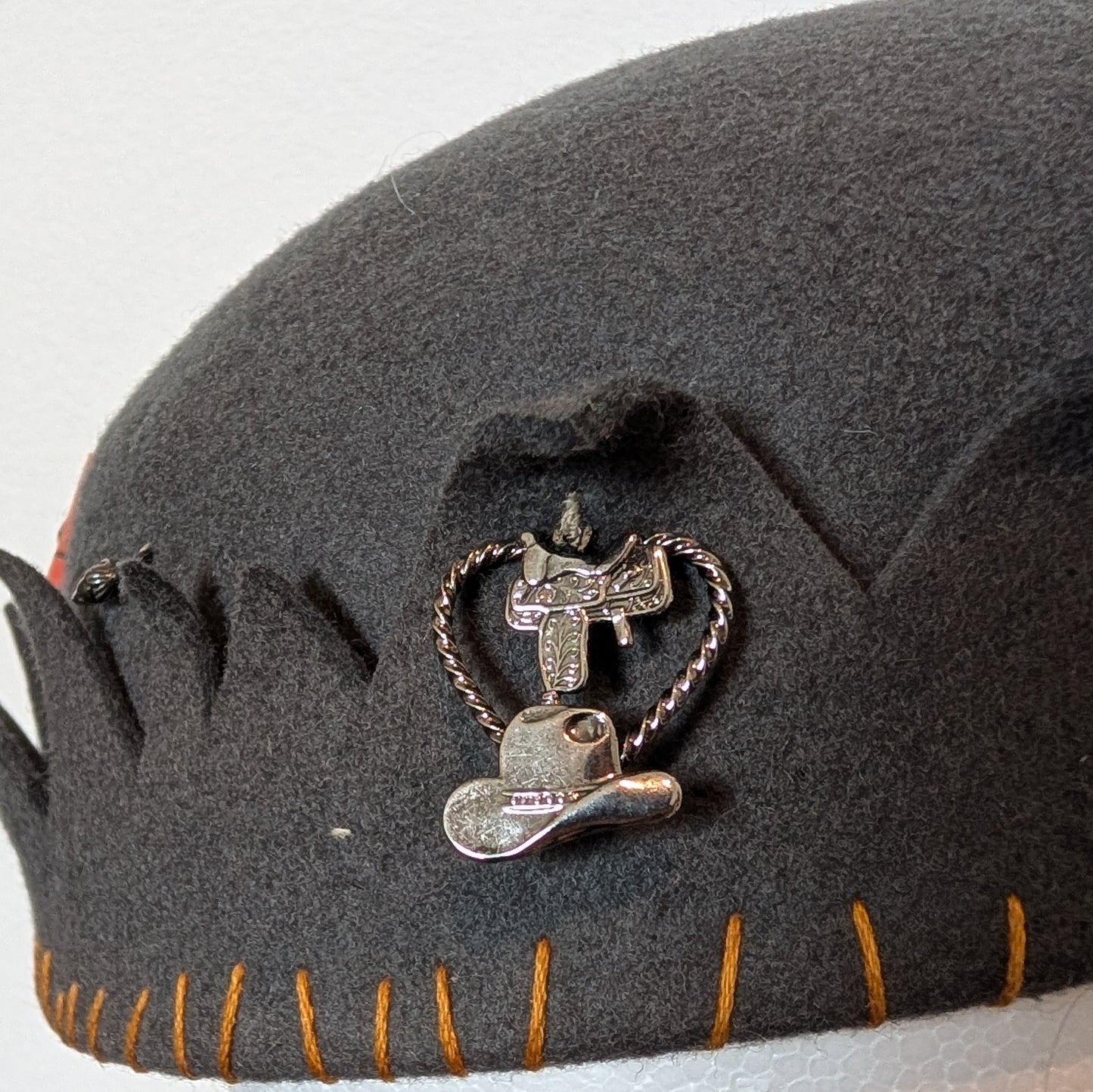 Whoopee Cap - Grey / Gold Whip
