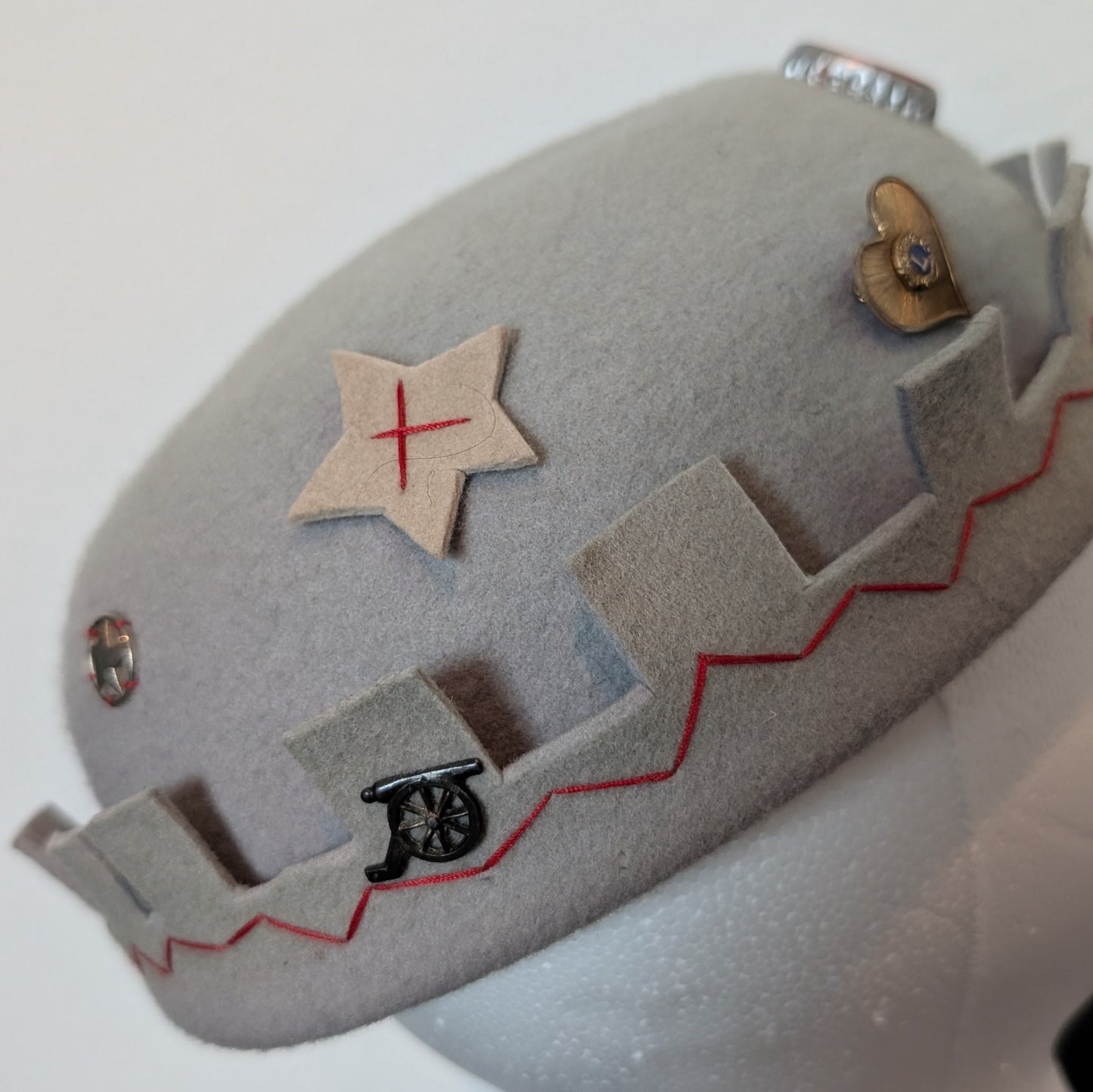 Whoopee Cap - Light Grey / Castle Turret