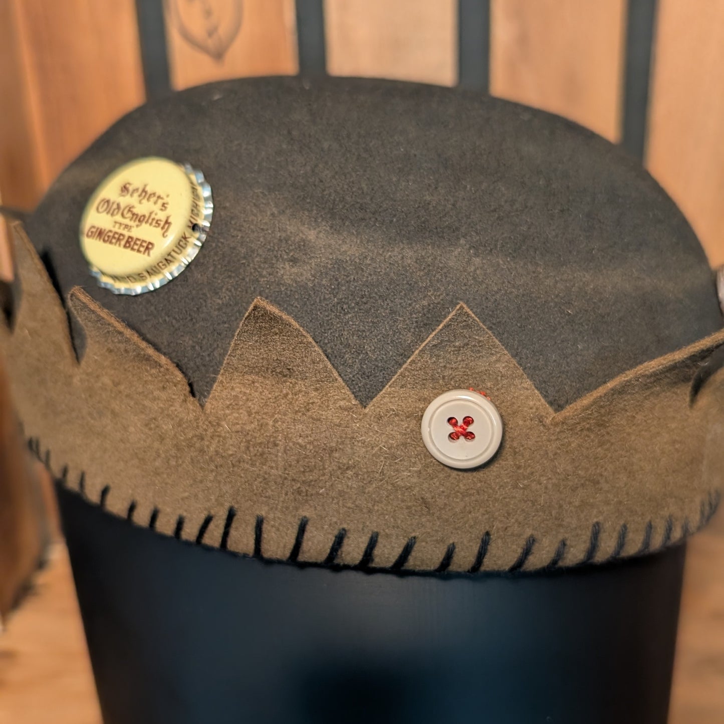 Whoopee Cap - Two-Tone Black/Brown