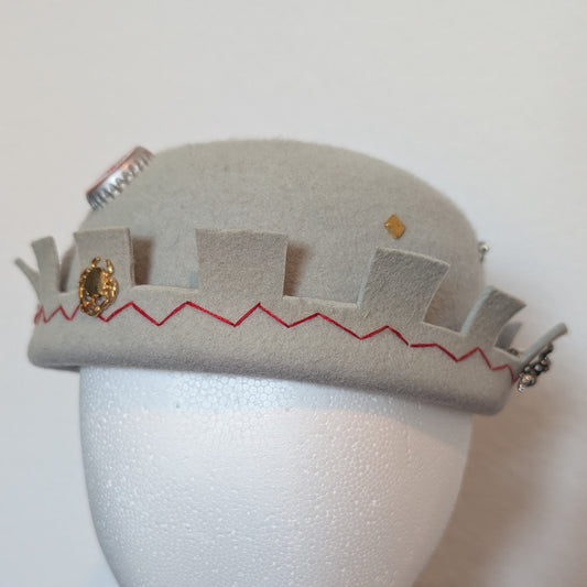 Whoopee Cap - Light Grey / Castle Turret