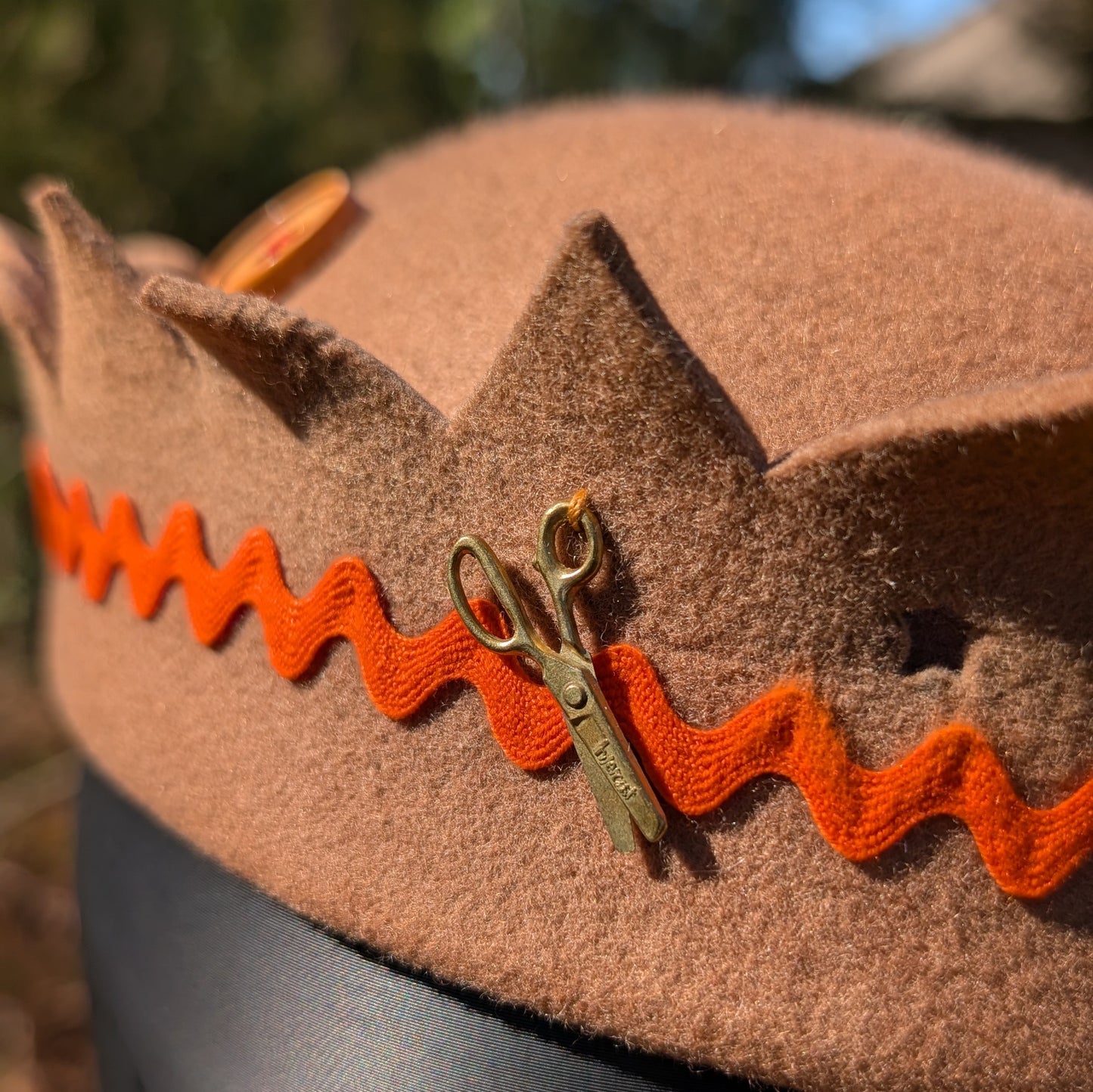 Whoopee Cap - Tan/Orange