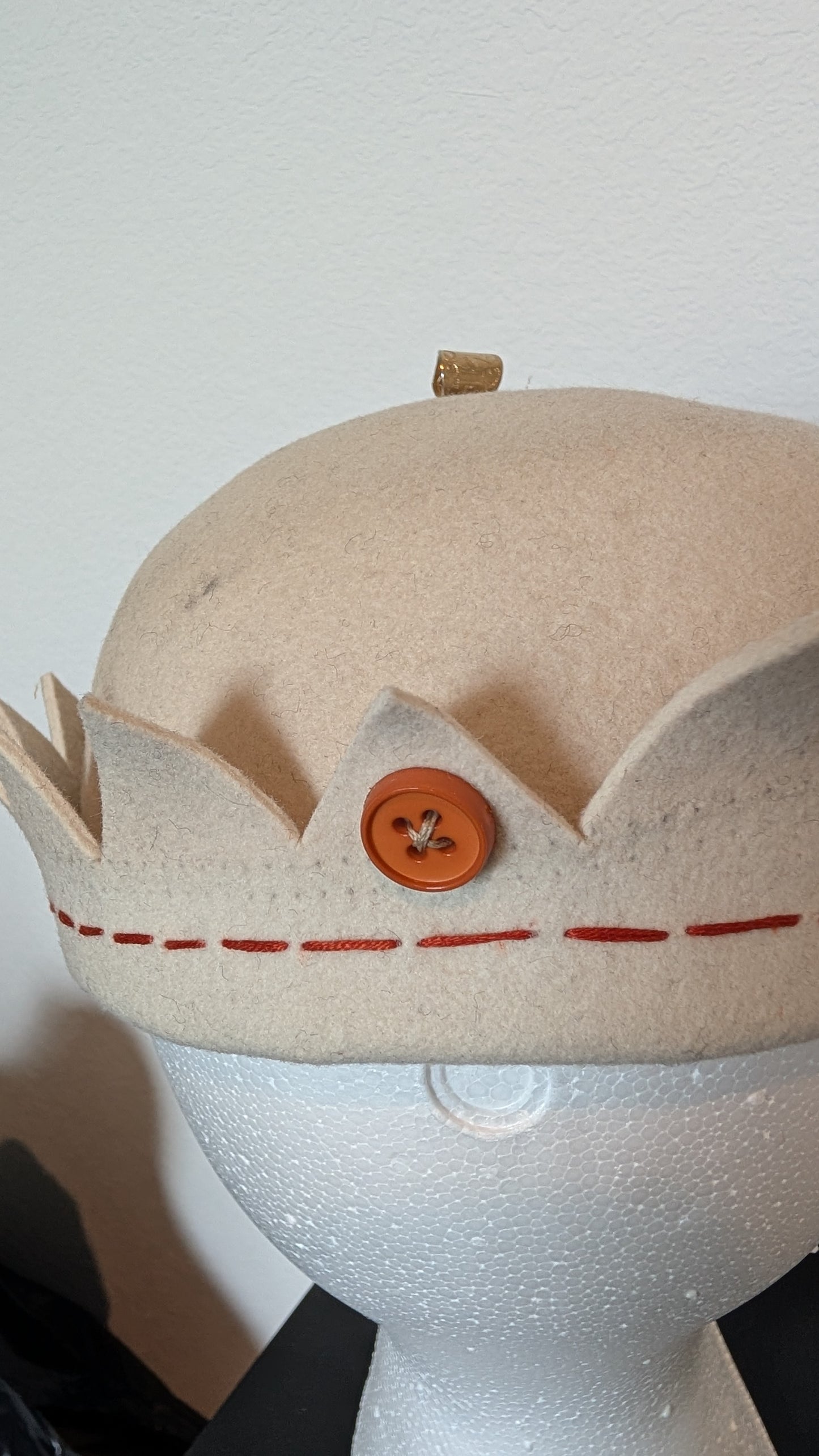 Whoopee Cap - Cream / Rust