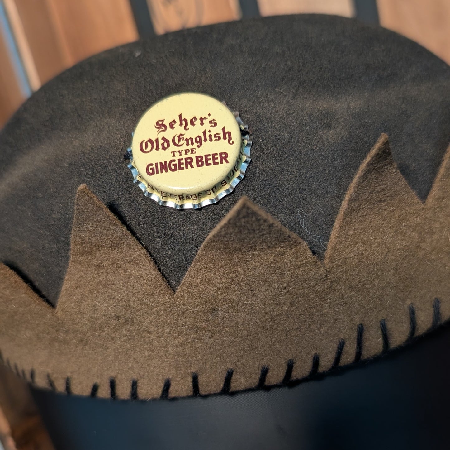 Whoopee Cap - Two-Tone Black/Brown