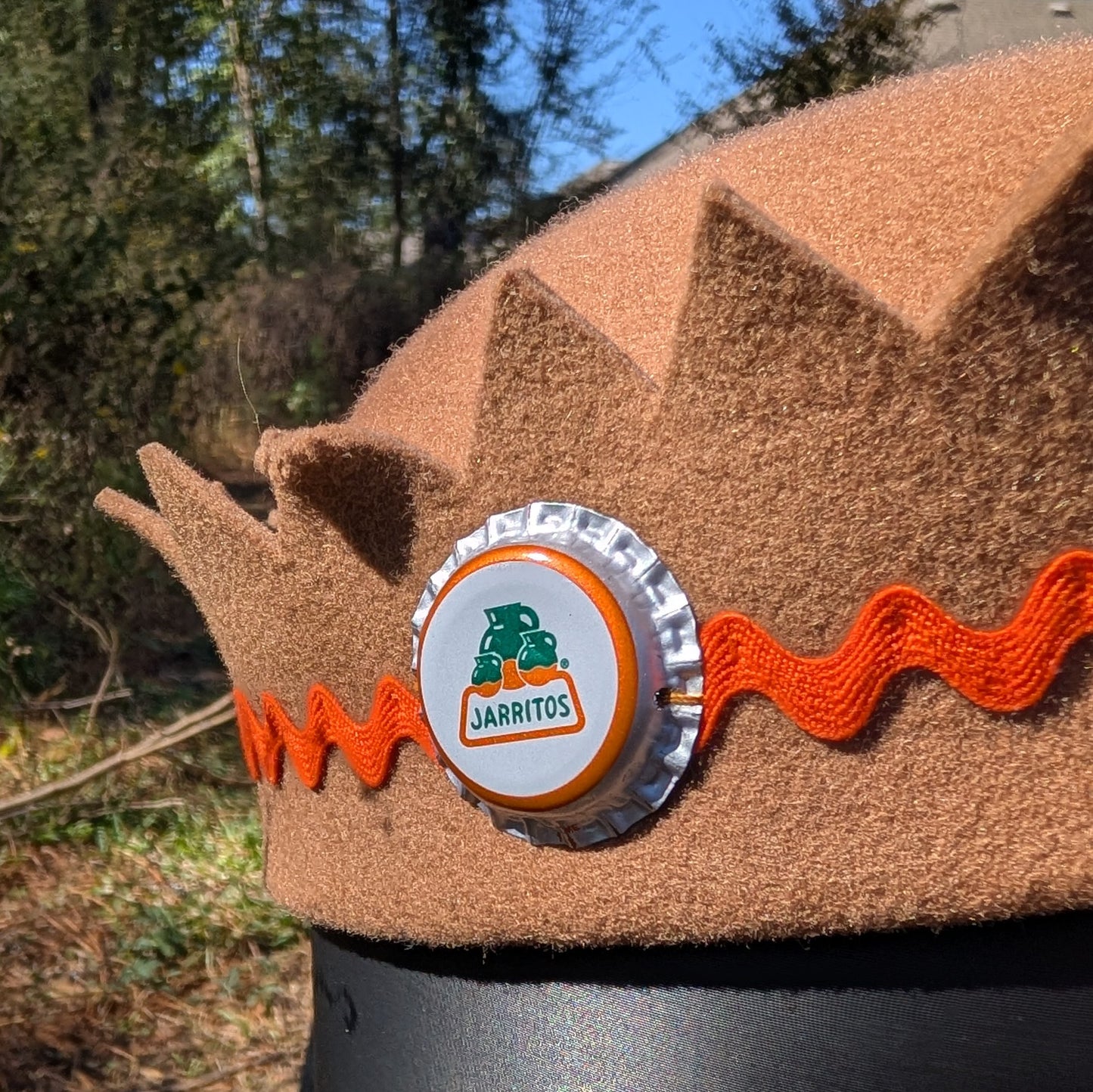 Whoopee Cap - Tan/Orange