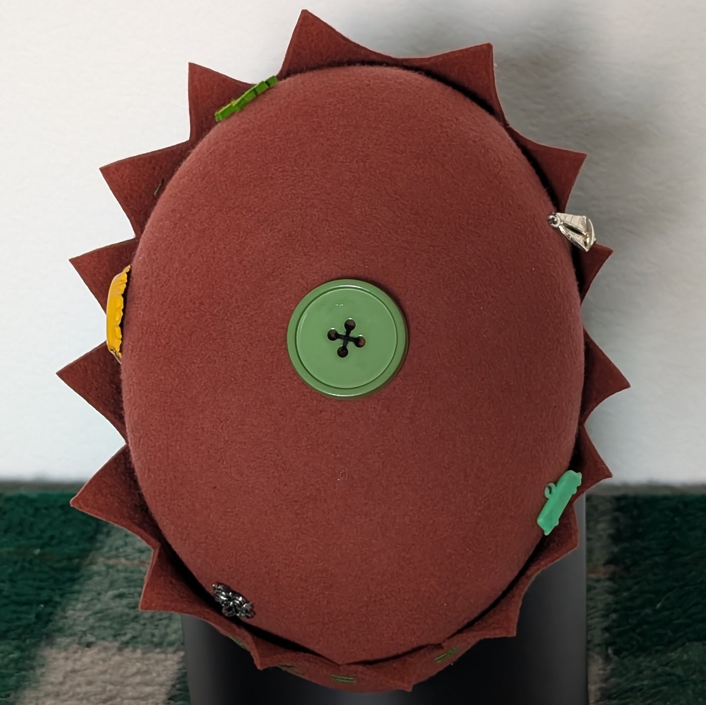Whoopee Cap - Brick Red / Green