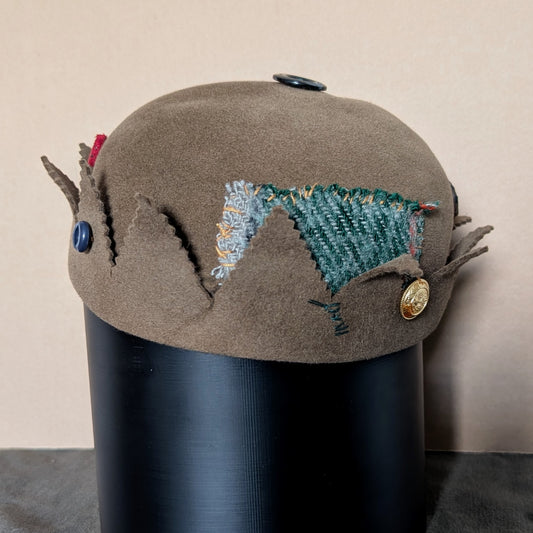 Whoopee Cap - Walnut / Green
