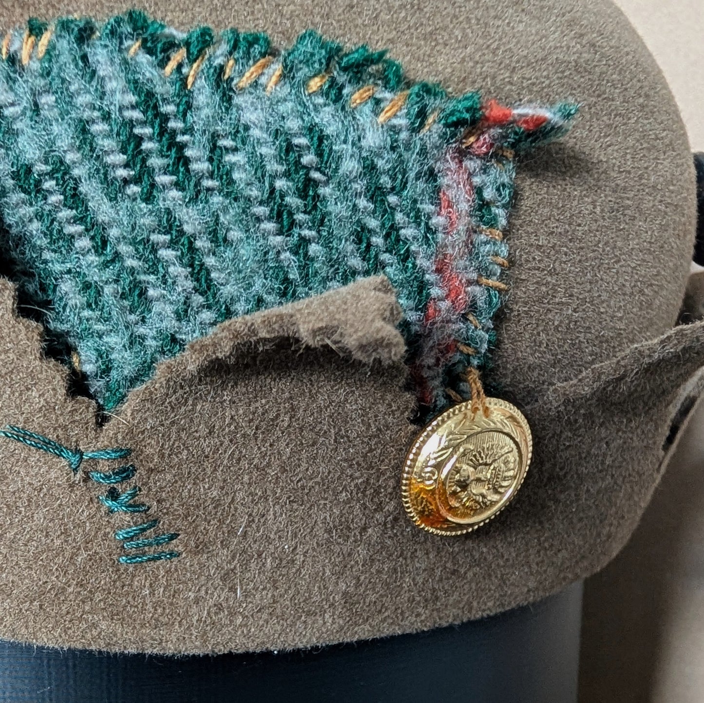 Whoopee Cap - Walnut / Green